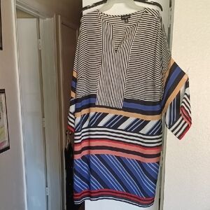 I.N. Studio Black and White Striped Dress